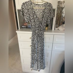 West key high low faux wrap dress. Size petite large.